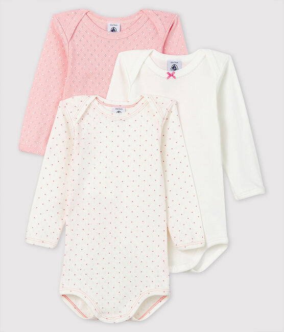 Lot de 3 Petit Bateau Body B/éb/é Fille